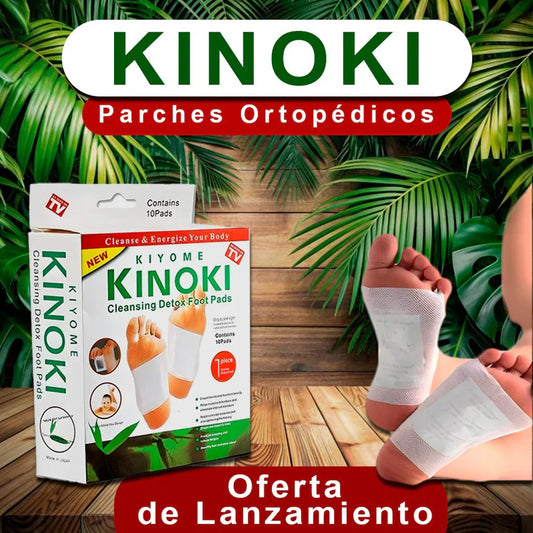 Pack 10 Parches Detox Kinoki - Desintoxicación corporal alivio dolor