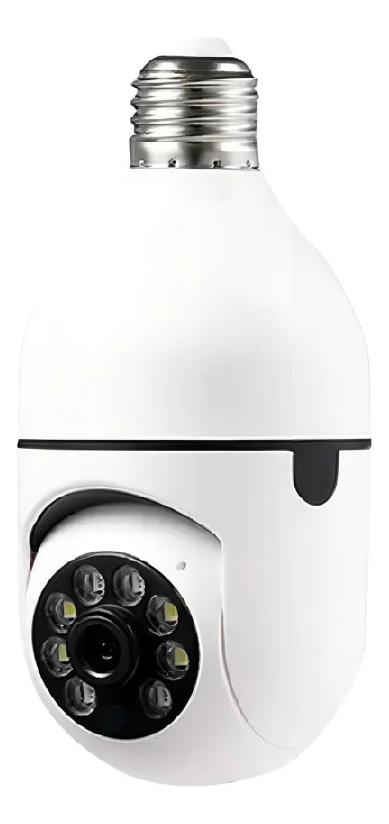 2en 1 Cámara y Foco de Seguridad Panorámica 360° WiFi-Detección de Movimiento -HD